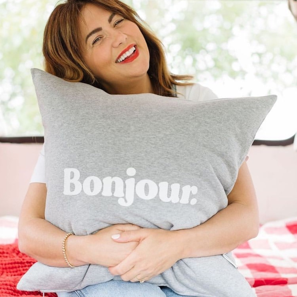 Jillian Harris/ Province of Canada Bonjour Cushion Cover